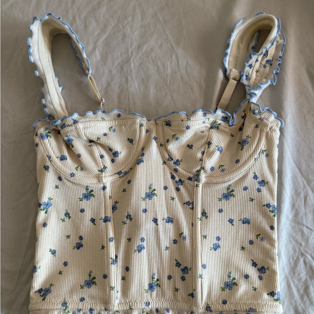 Floral Cream Women's Top